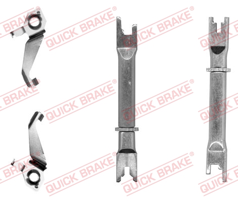 Kit dispositivo di registrazione, freno a tamburo - 108 53 010 QUICK BRAKE